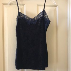 Panne velvet camisole